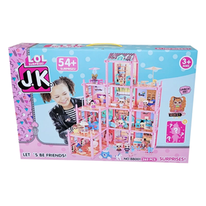 اسباب بازی خانه عروسکی ویلایی چند طبقه ال او ال سورپرایزی Doll House مدل BB001_اسباب بازی لوازم خانگی